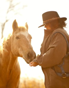 Author Jaden Terrell with her Palomino Quarter Horse, Pete